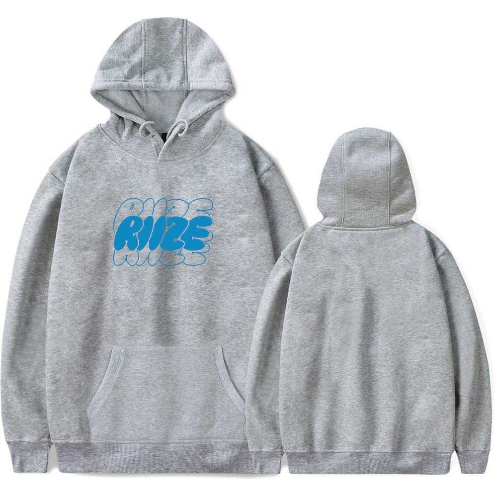 Riize Blue Bubble Logo Hoodie - Gray