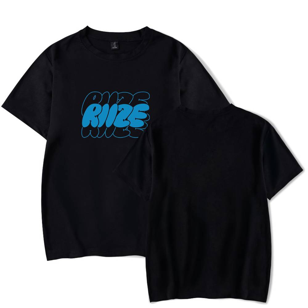 Riize Blue Bubble Logo T-Shirt - Black