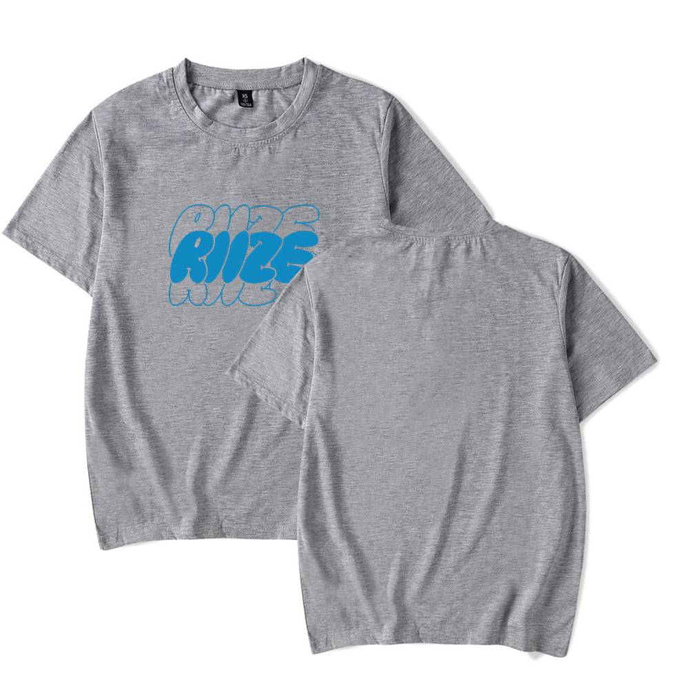 Riize Blue Bubble Logo T-Shirt - Gray