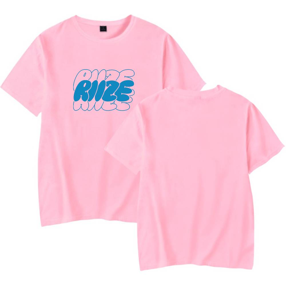 Riize Blue Bubble Logo T-Shirt - Pink