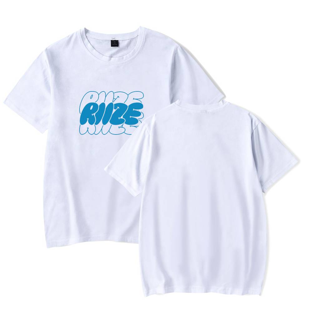 Riize Blue Bubble Logo T-Shirt - White