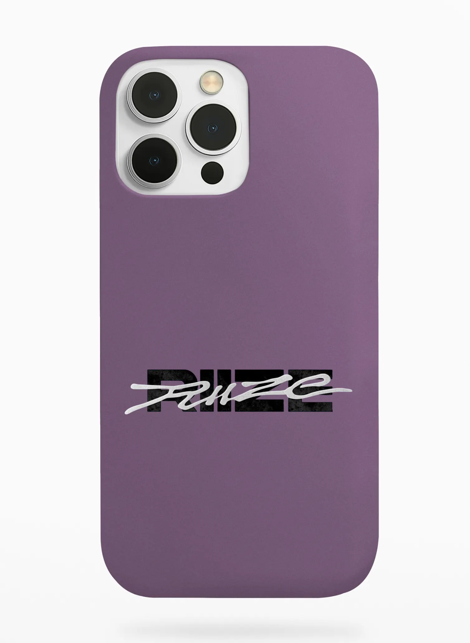 Riize Brush Logo Phone Case - Plum, Apple iPhone 18