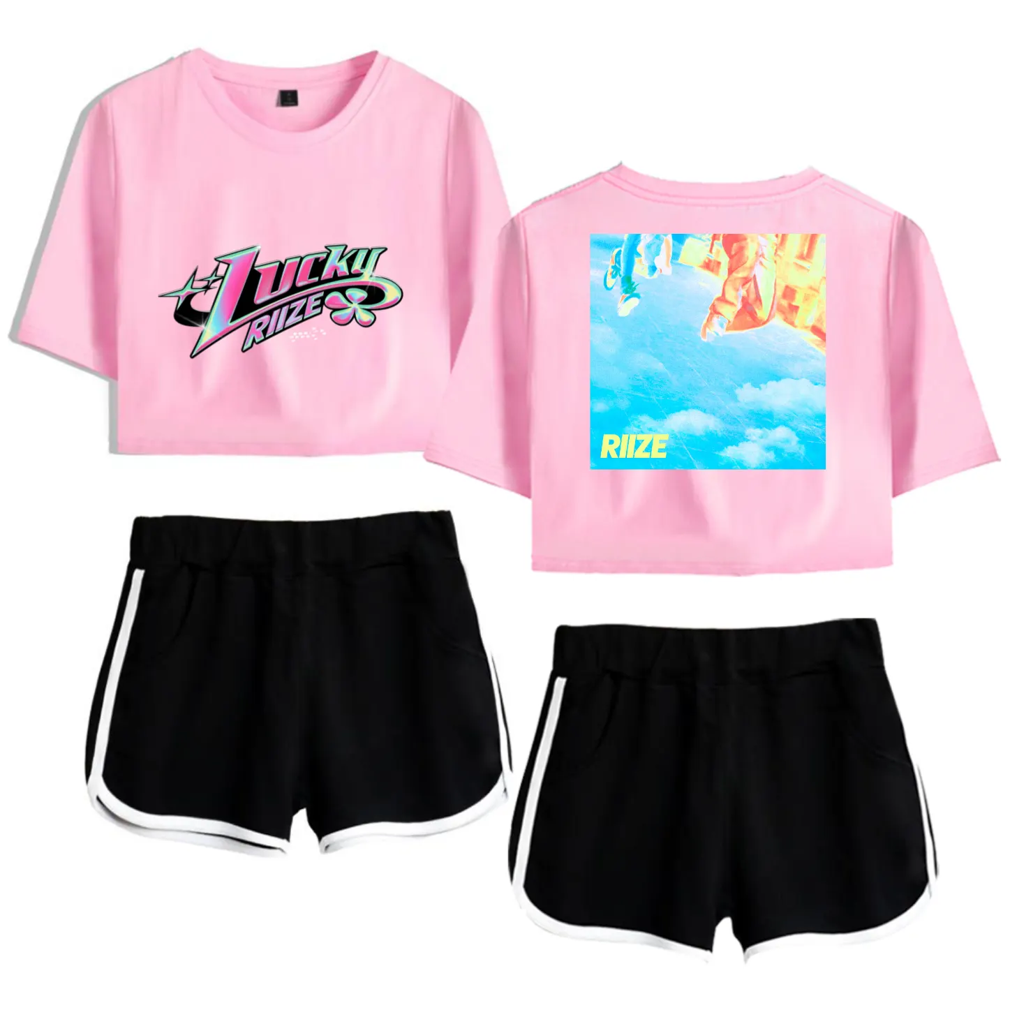 Riize Lucky Tracksuit - Pink-Black