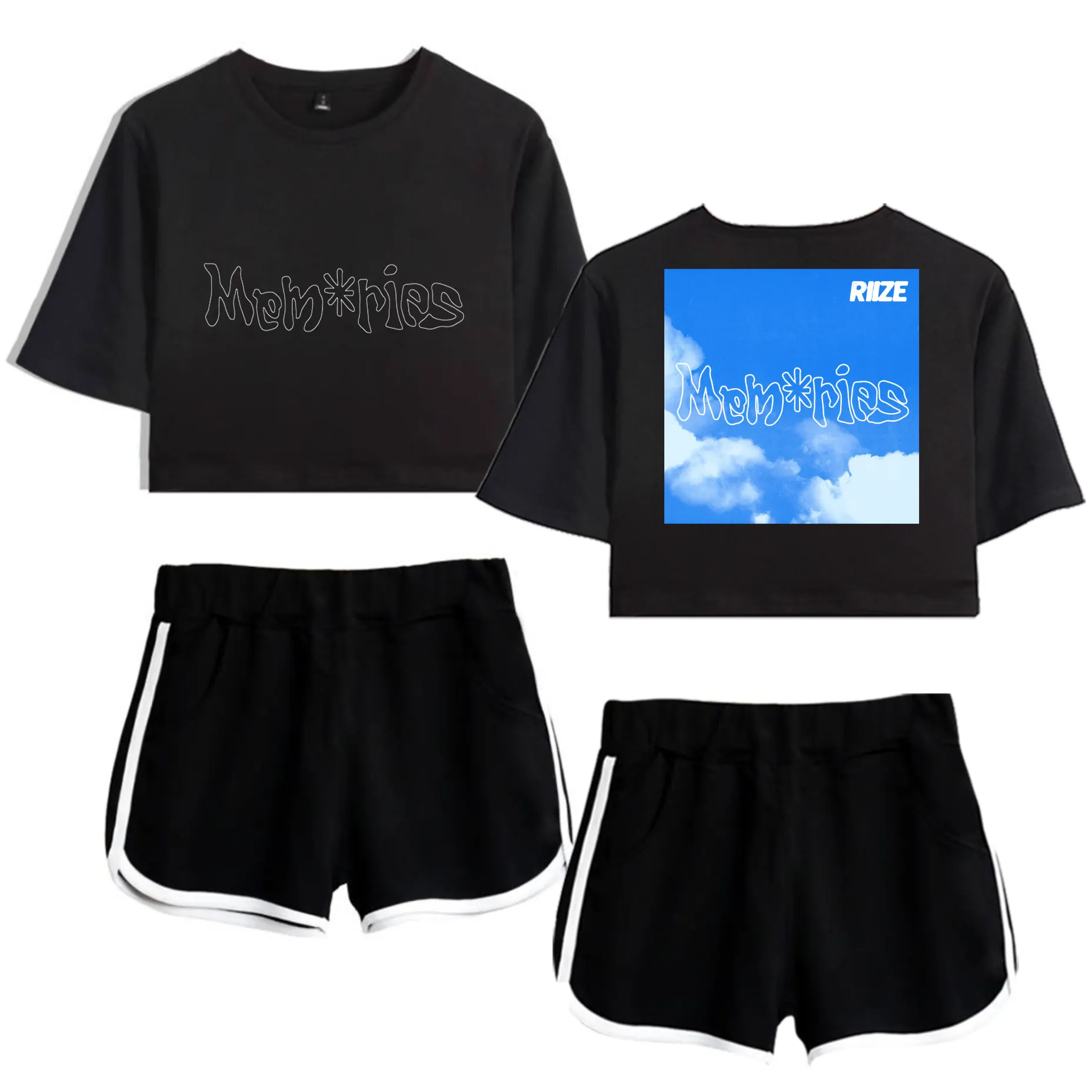 Riize Memories Tracksuit - Black-Black