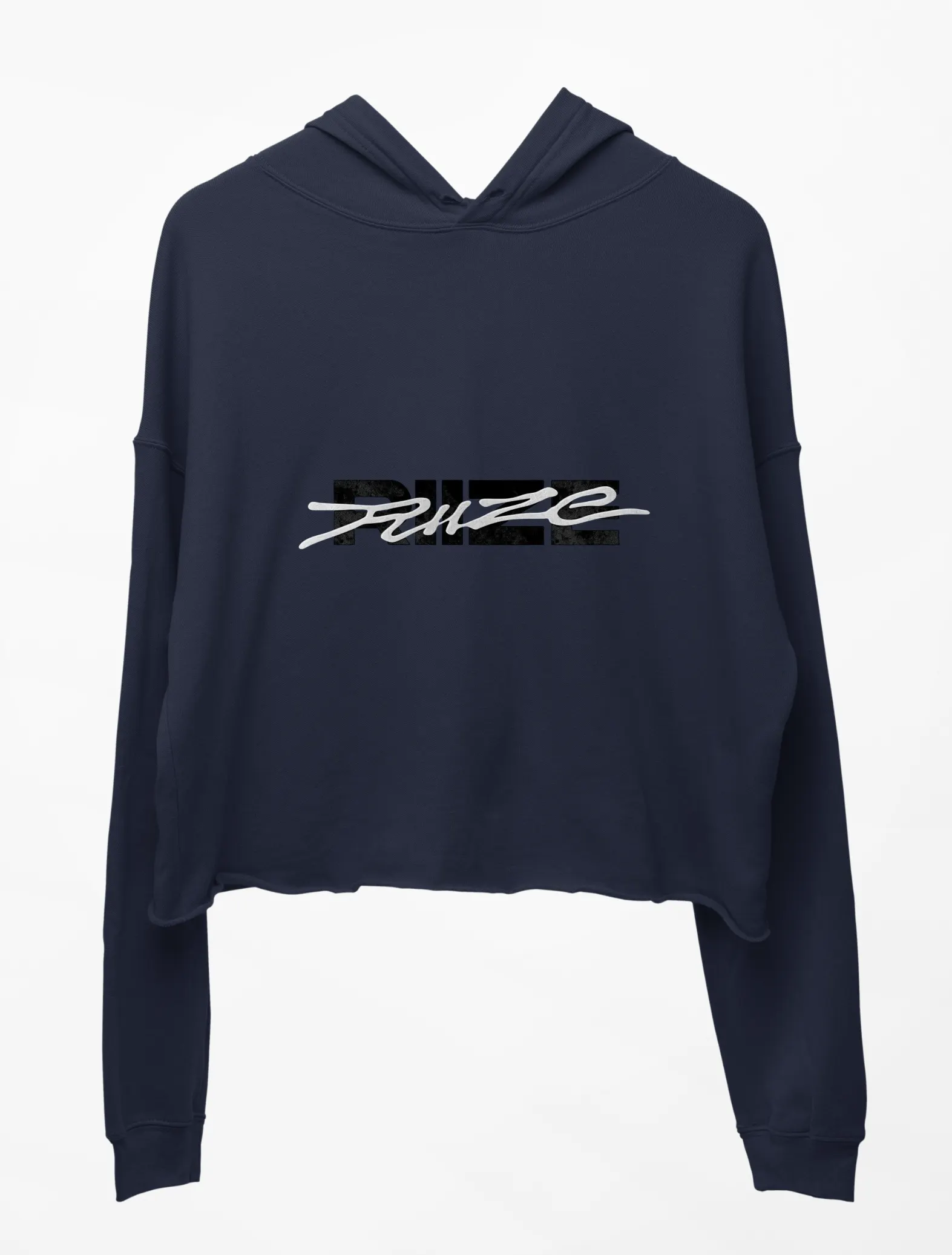Riize Riizing Cropped Hoodie - Blue