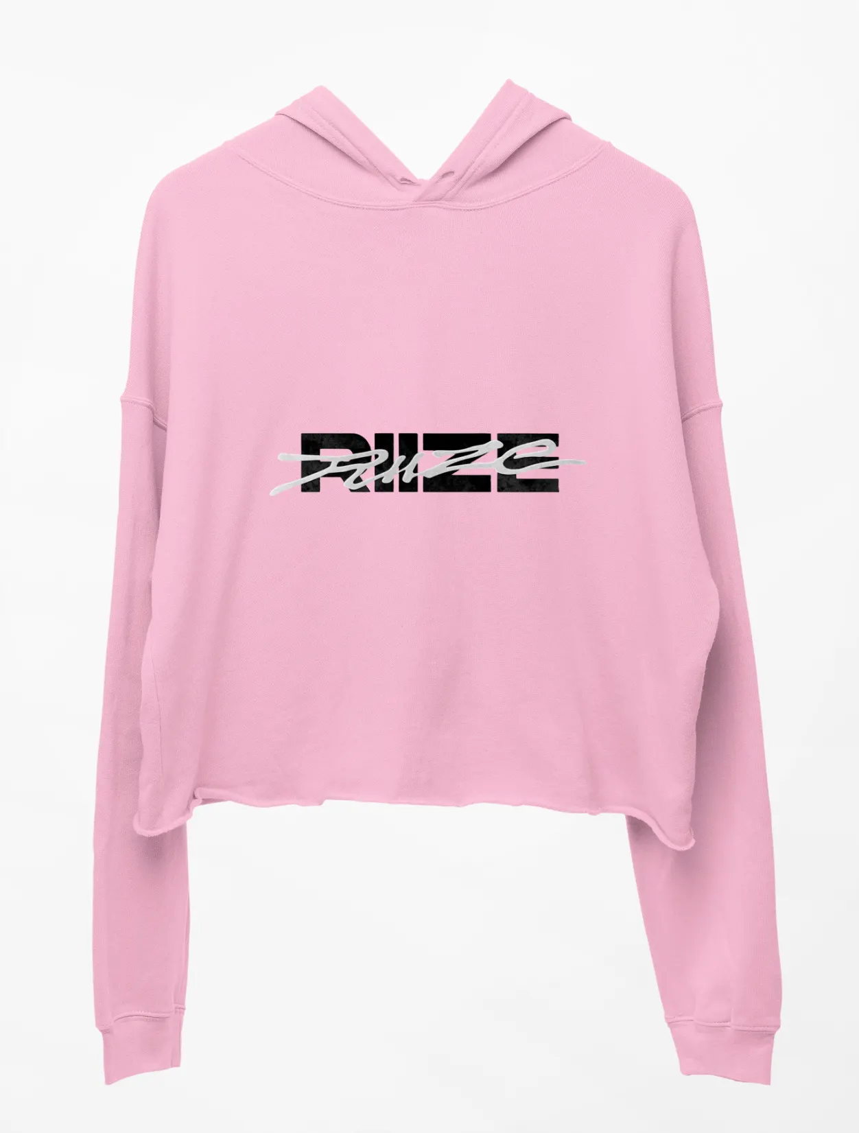 Riize Riizing Cropped Hoodie - Pink