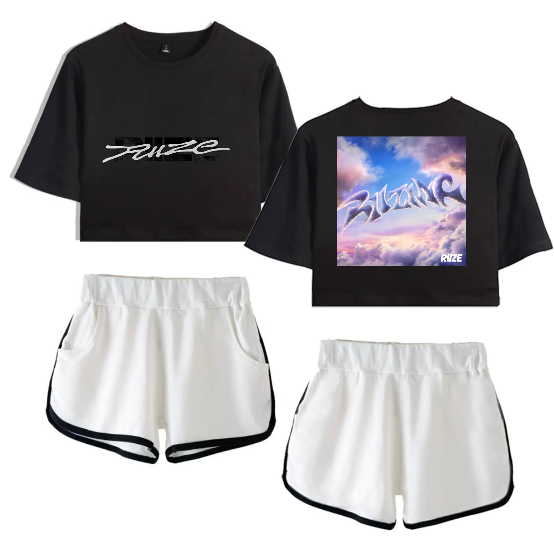 Riize Riizing Tracksuit - Black-White