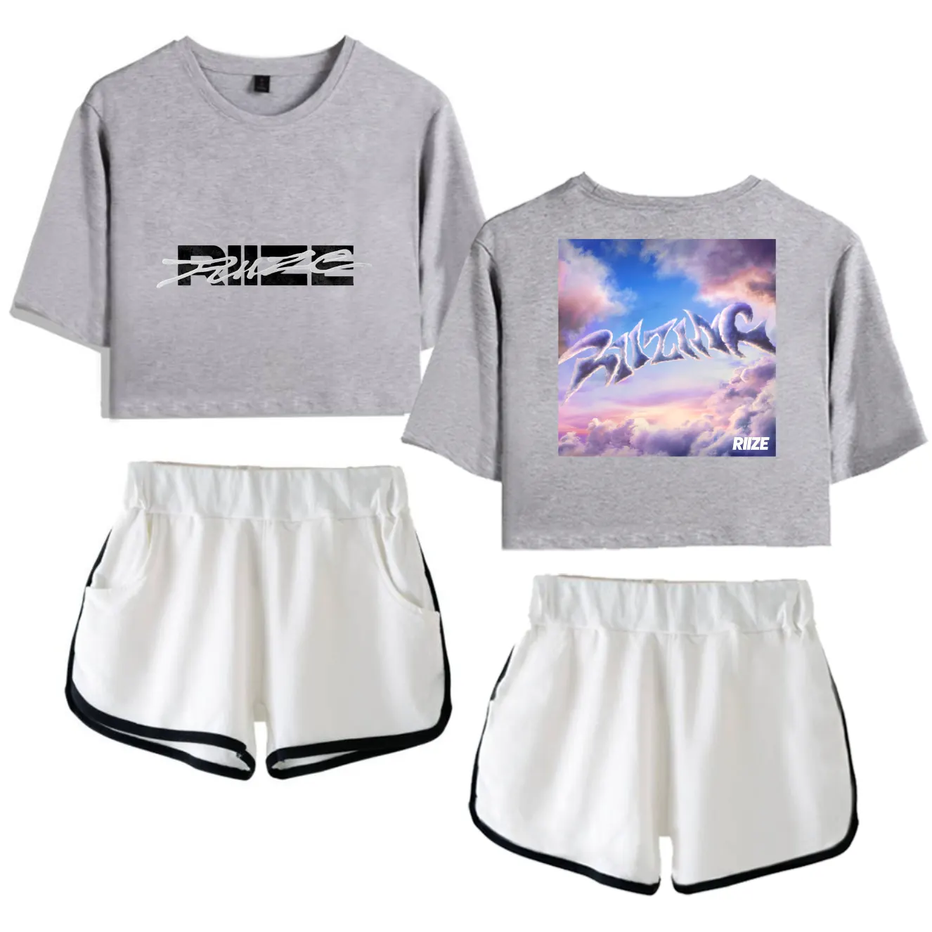 Riize Riizing Tracksuit - Gray-White