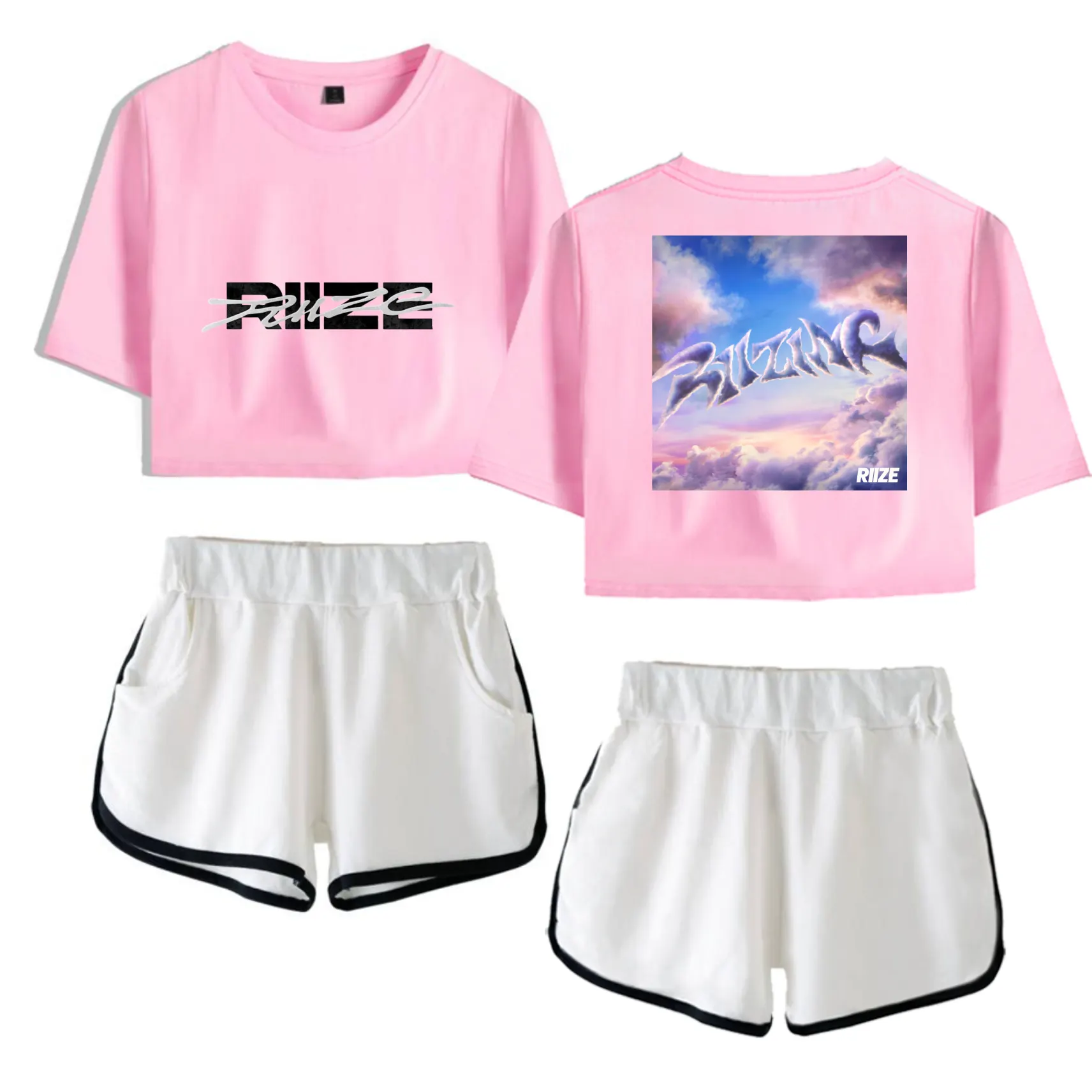 Riize Riizing Tracksuit - Pink-White
