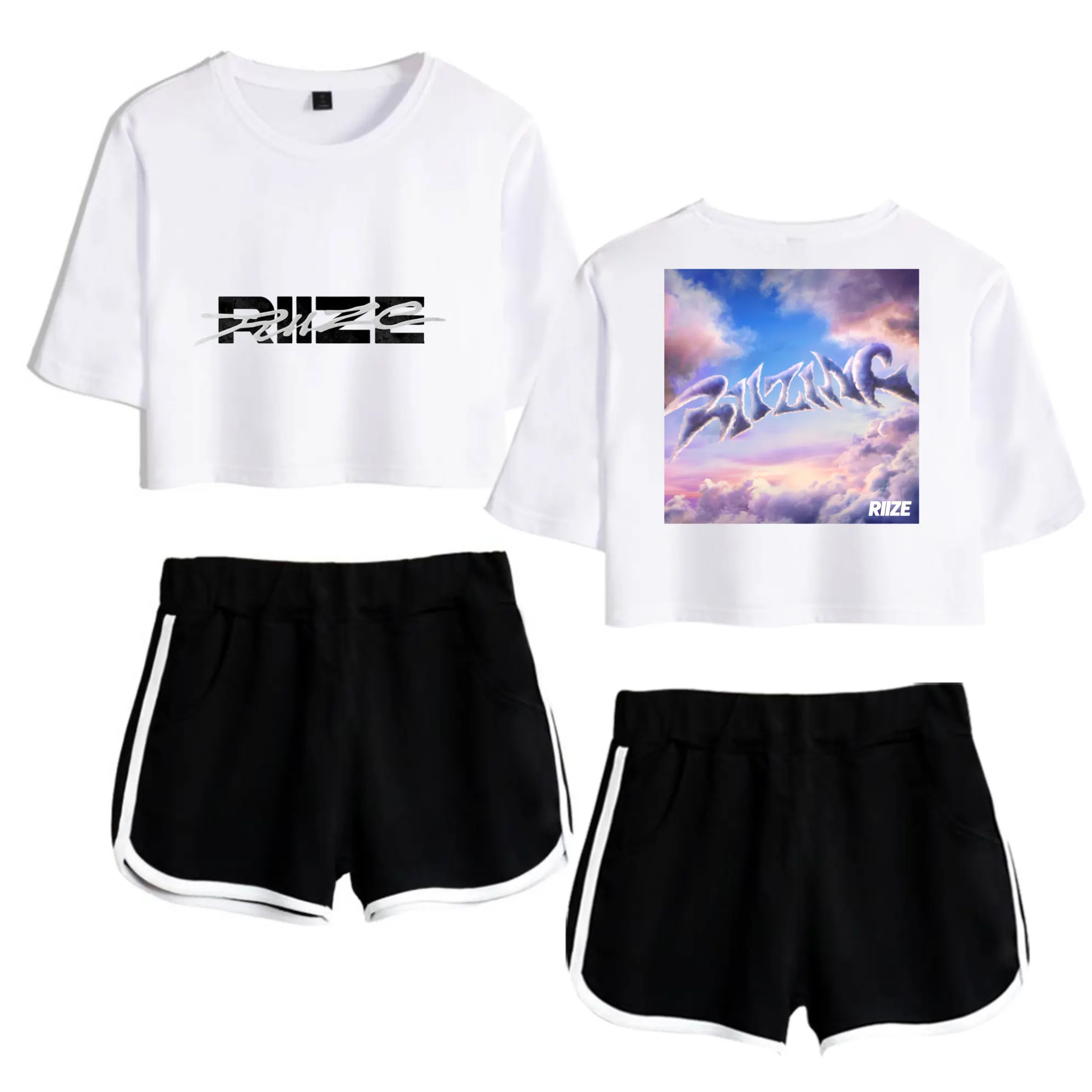 Riize Riizing Tracksuit - White-Black