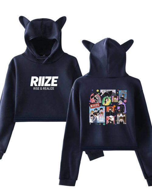 Riize Rise & Realize Cropped Hoodie