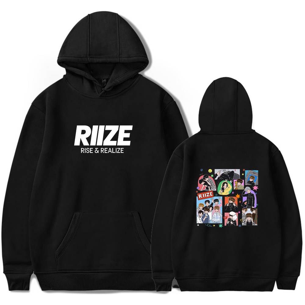 Riize Rise & Realize Hoodie - Black