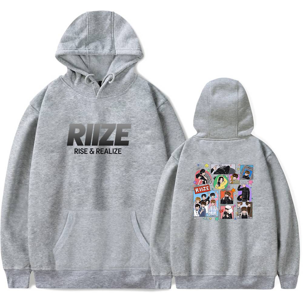 Riize Rise & Realize Hoodie - Gray