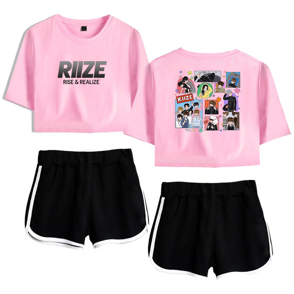 Riize Rise & Realize Tracksuit - Pink-Black