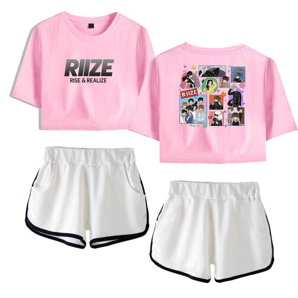 Riize Rise & Realize Tracksuit - Pink-White