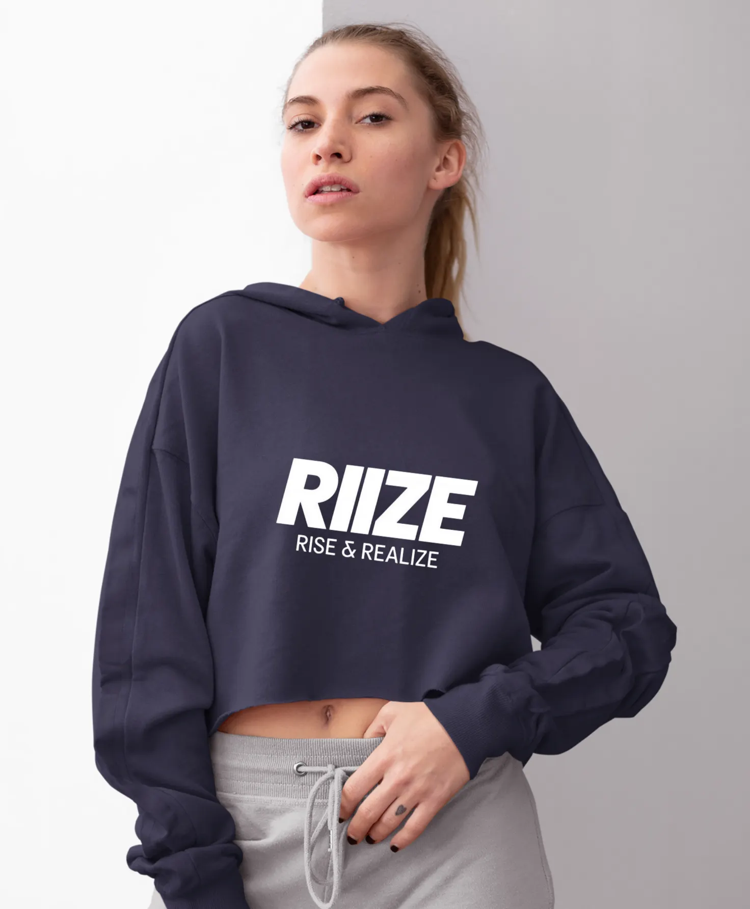 Riize Sunburst Cropped Hoodie