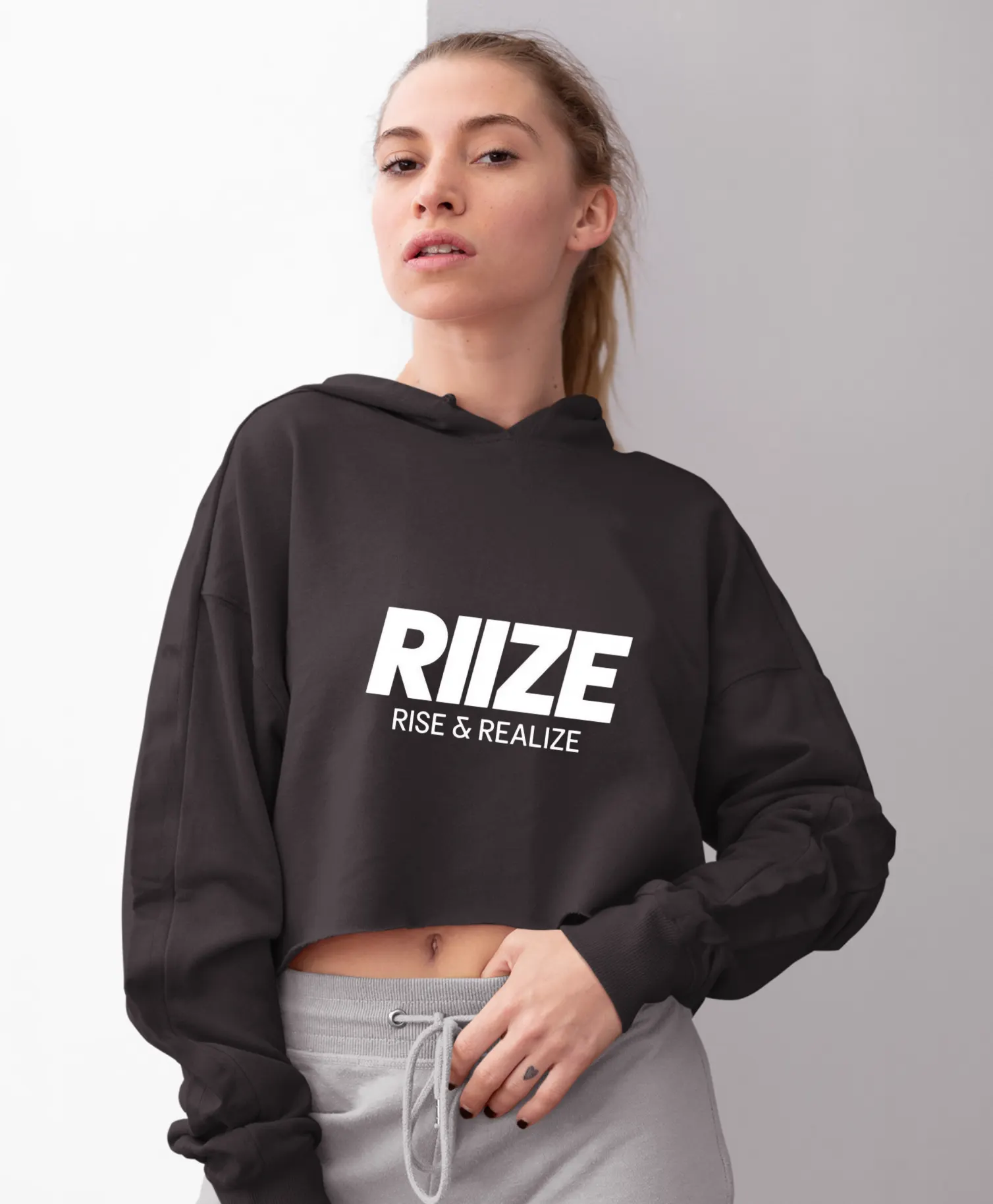 Riize Sunburst Cropped Hoodie