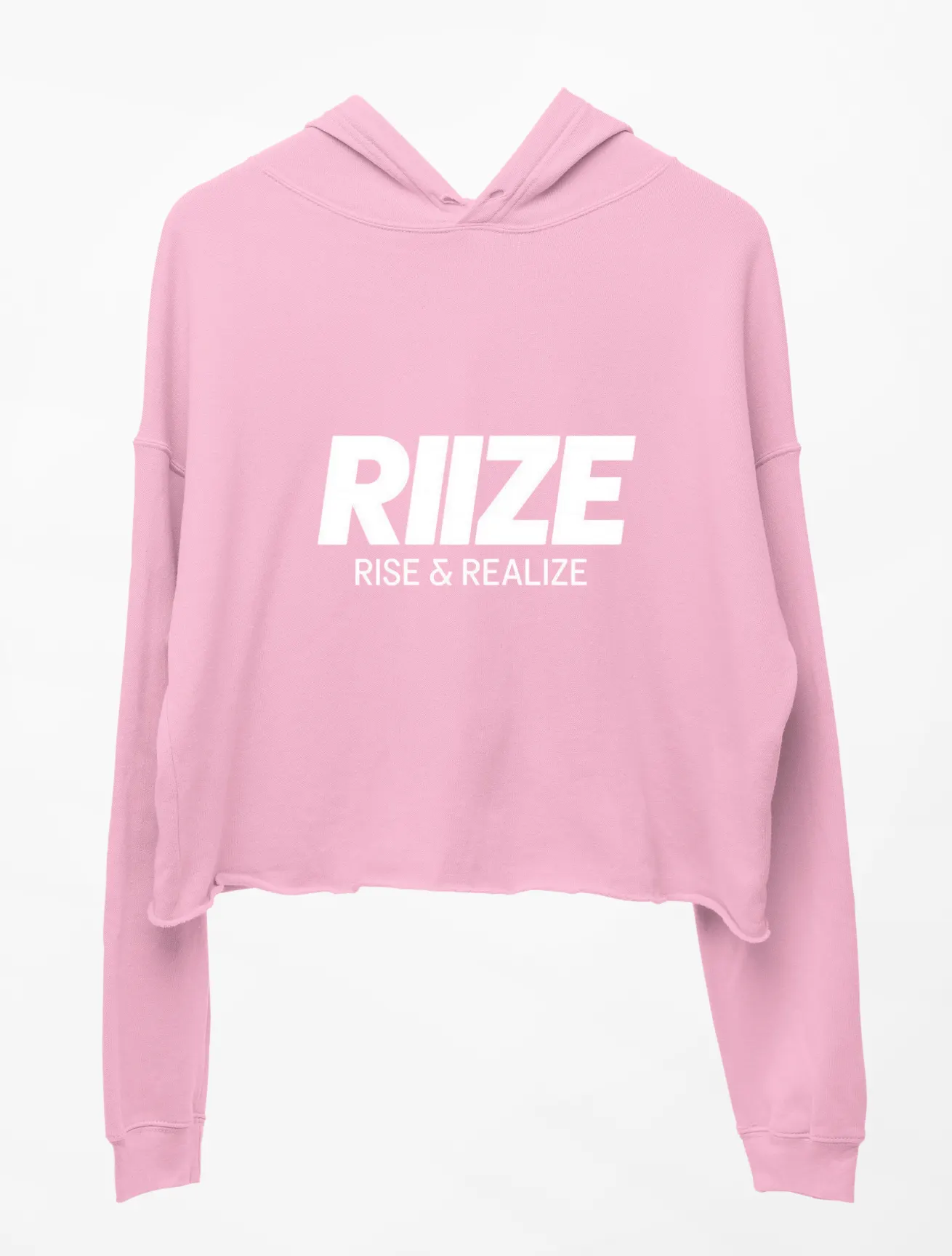 Riize Sunburst Cropped Hoodie - Pink