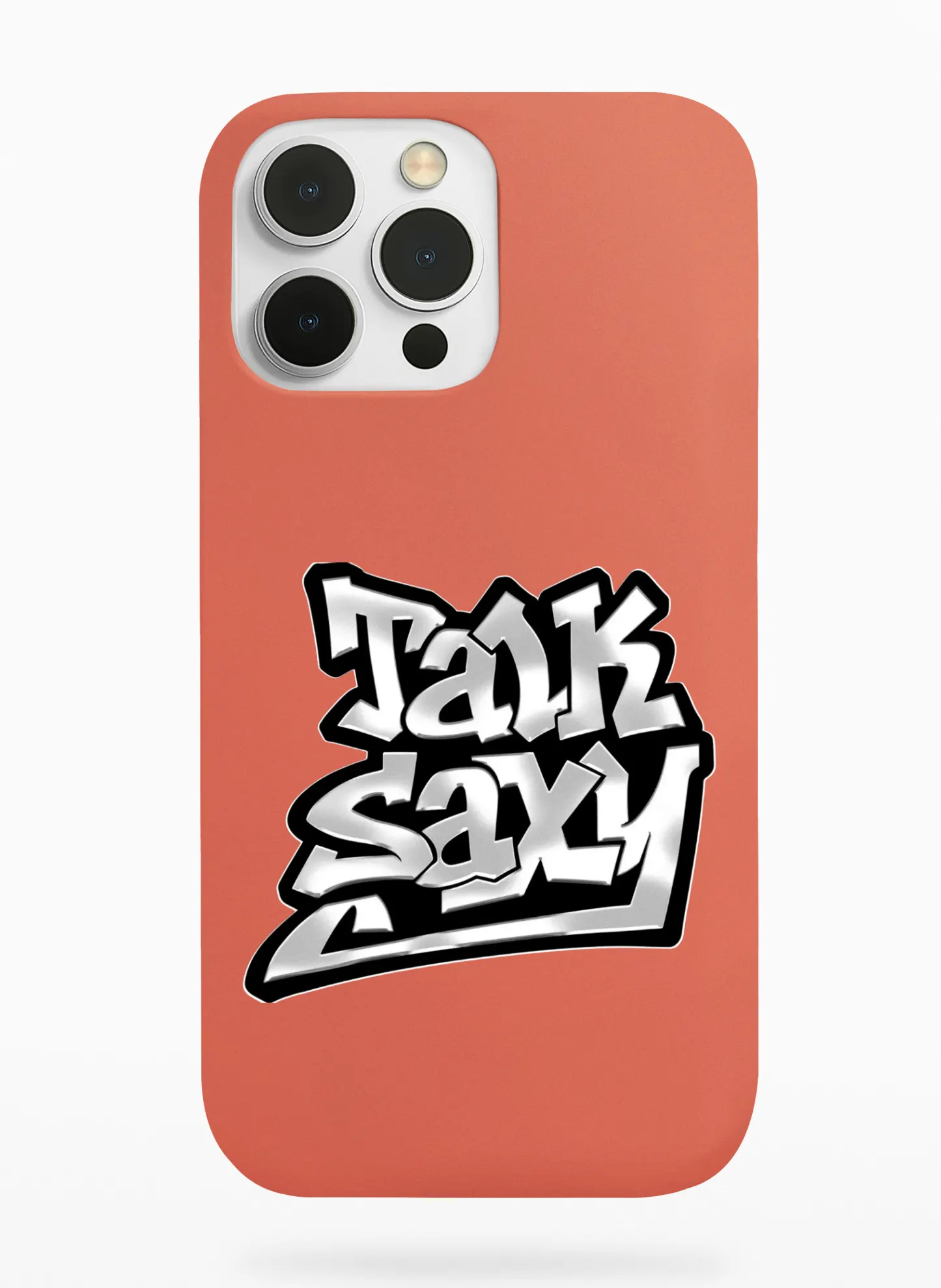 Riize Talk Saxy Graffiti Phone Case - Coral, Apple iPhone 18