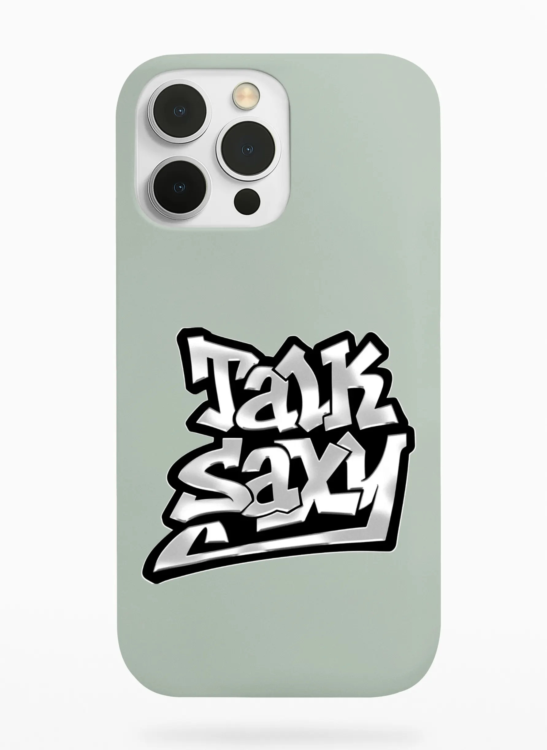 Riize Talk Saxy Graffiti Phone Case - Sage, Apple iPhone 18