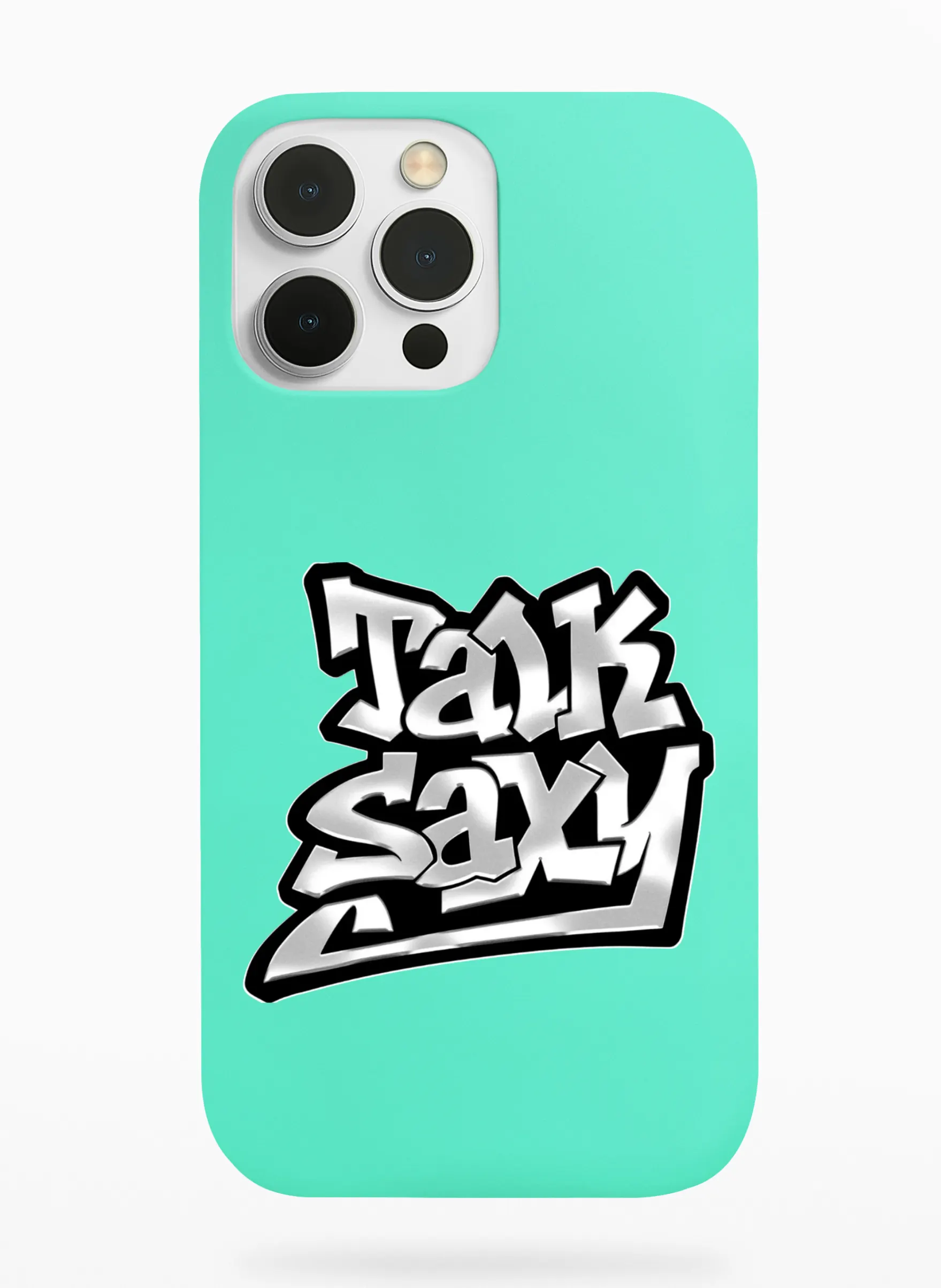 Riize Talk Saxy Graffiti Phone Case - Turquoise, Apple iPhone 18