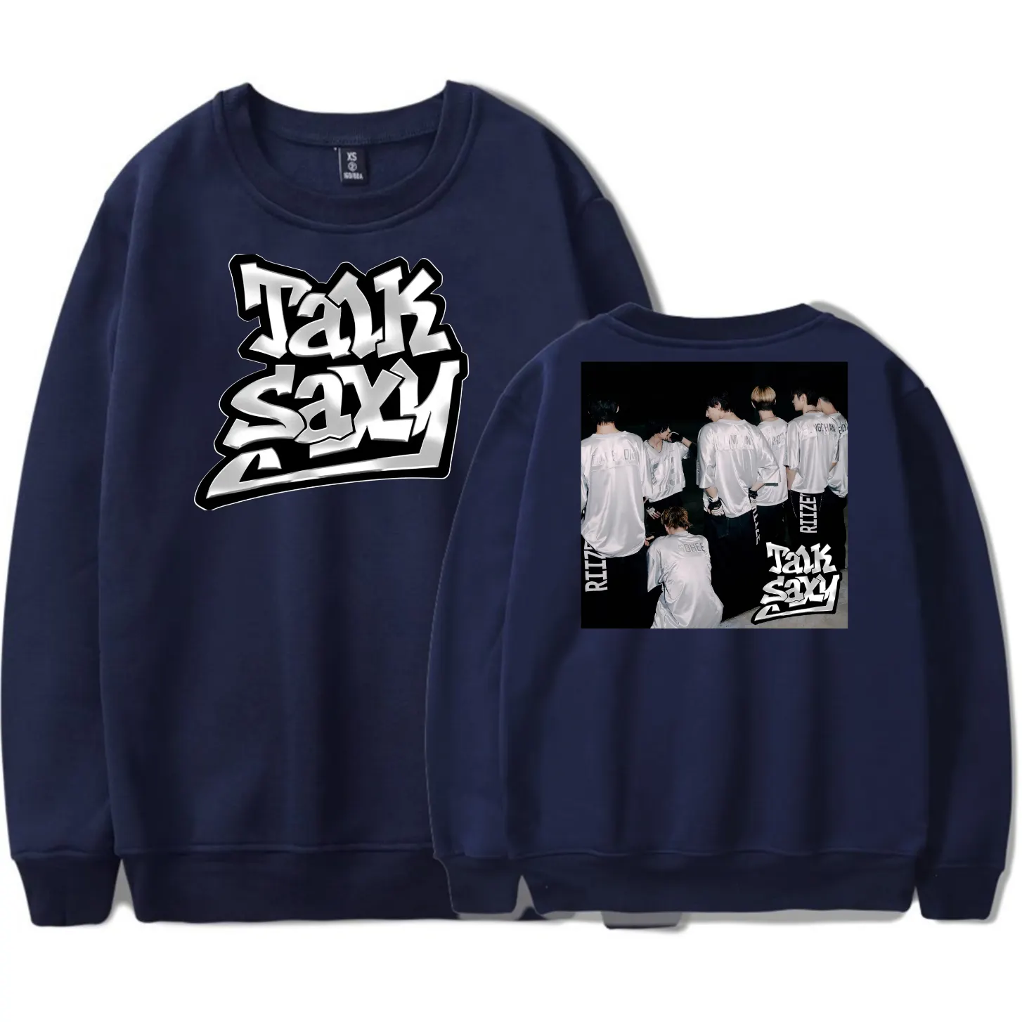 Riize Talk Saxy Graffiti Sweatshirt - Blue