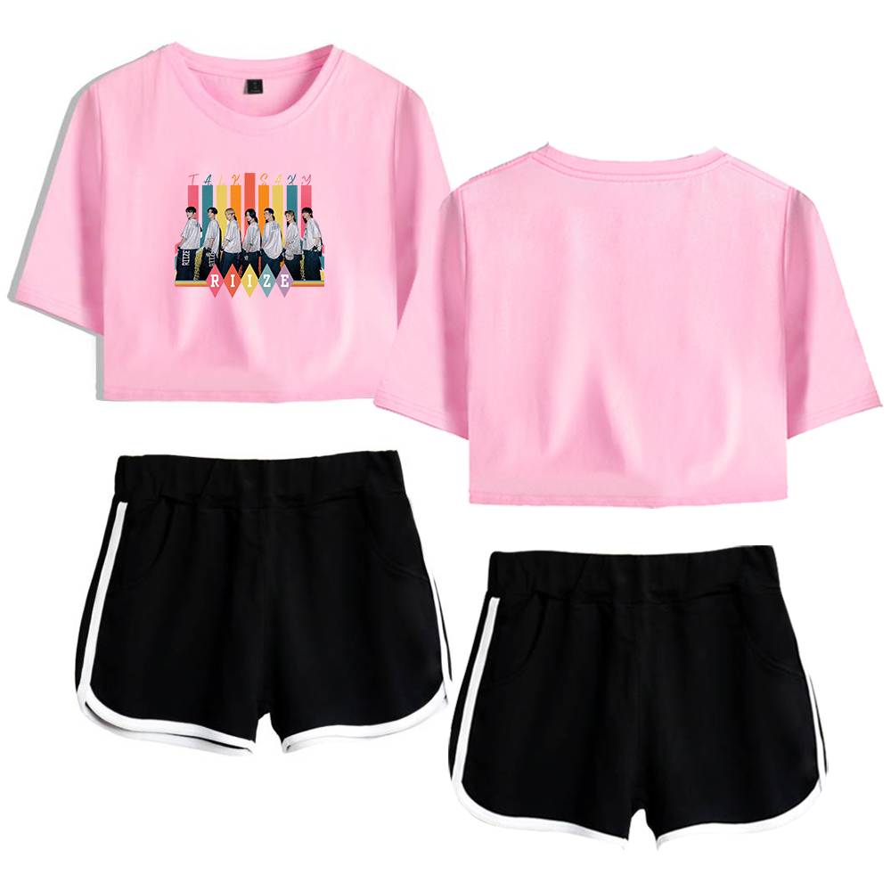 Riize Talk Saxy Tracksuit - Pink-Black